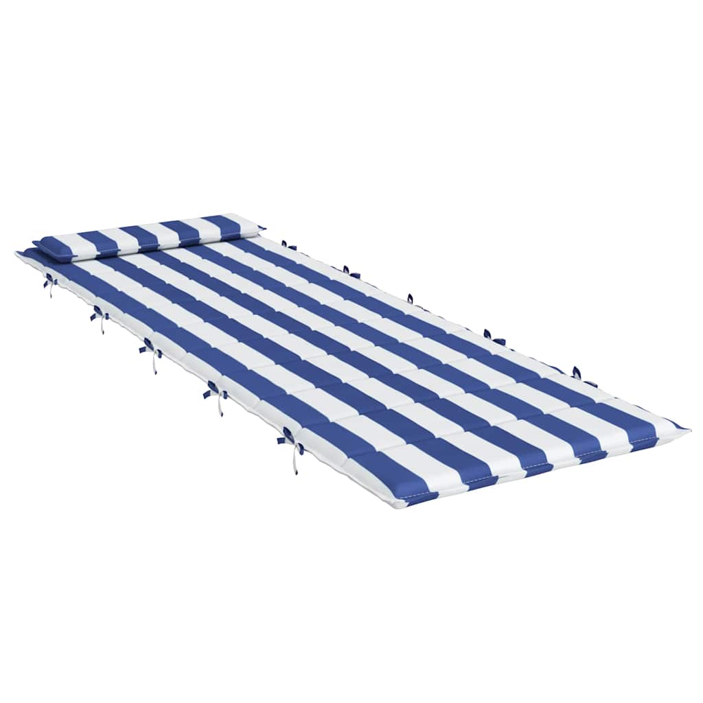 Ligbedkussen gestreept 180x60x4 cm oxford stof blauw en wit is nu te koop bij PeponiXL, paradijselijk wonen!