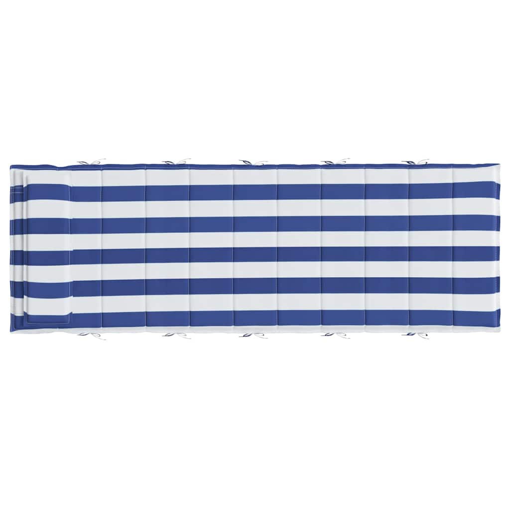 Ligbedkussen gestreept 180x60x4 cm oxford stof blauw en wit is nu te koop bij PeponiXL, paradijselijk wonen!