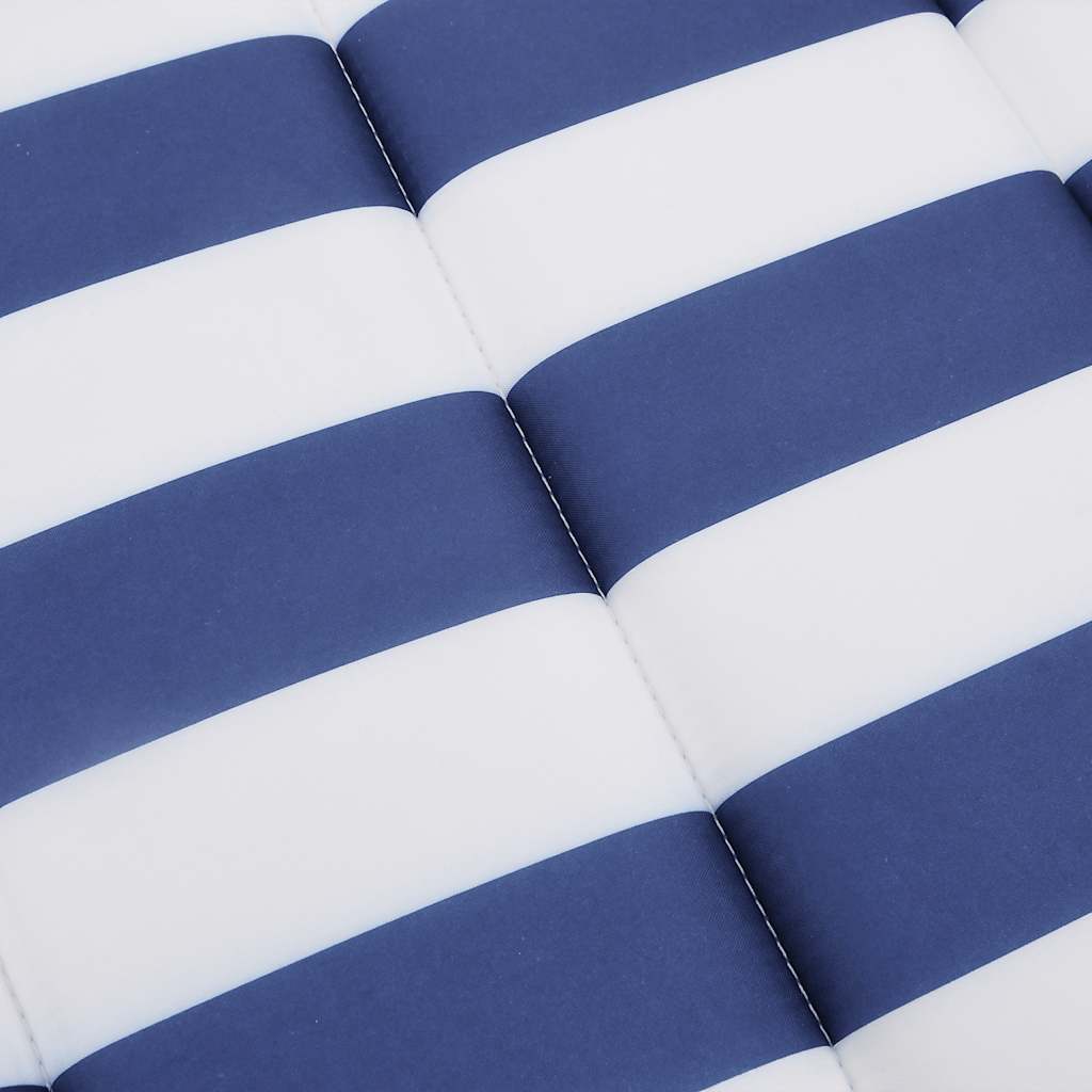 Ligbedkussen gestreept 180x60x4 cm oxford stof blauw en wit is nu te koop bij PeponiXL, paradijselijk wonen!