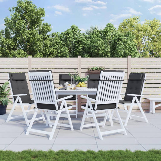 Stoelkussens 6 st hoge rug oxford stof antracietkleurig is nu te koop bij PeponiXL, paradijselijk wonen!