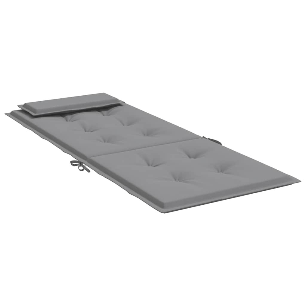 Stoelkussens 4 st hoge rug oxford stof grijs is nu te koop bij PeponiXL, paradijselijk wonen!