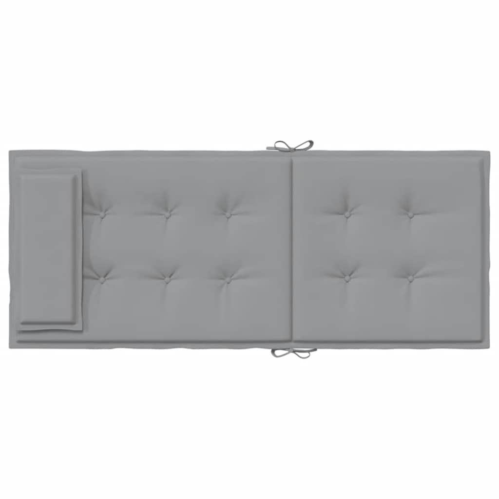 Stoelkussens 4 st hoge rug oxford stof grijs is nu te koop bij PeponiXL, paradijselijk wonen!