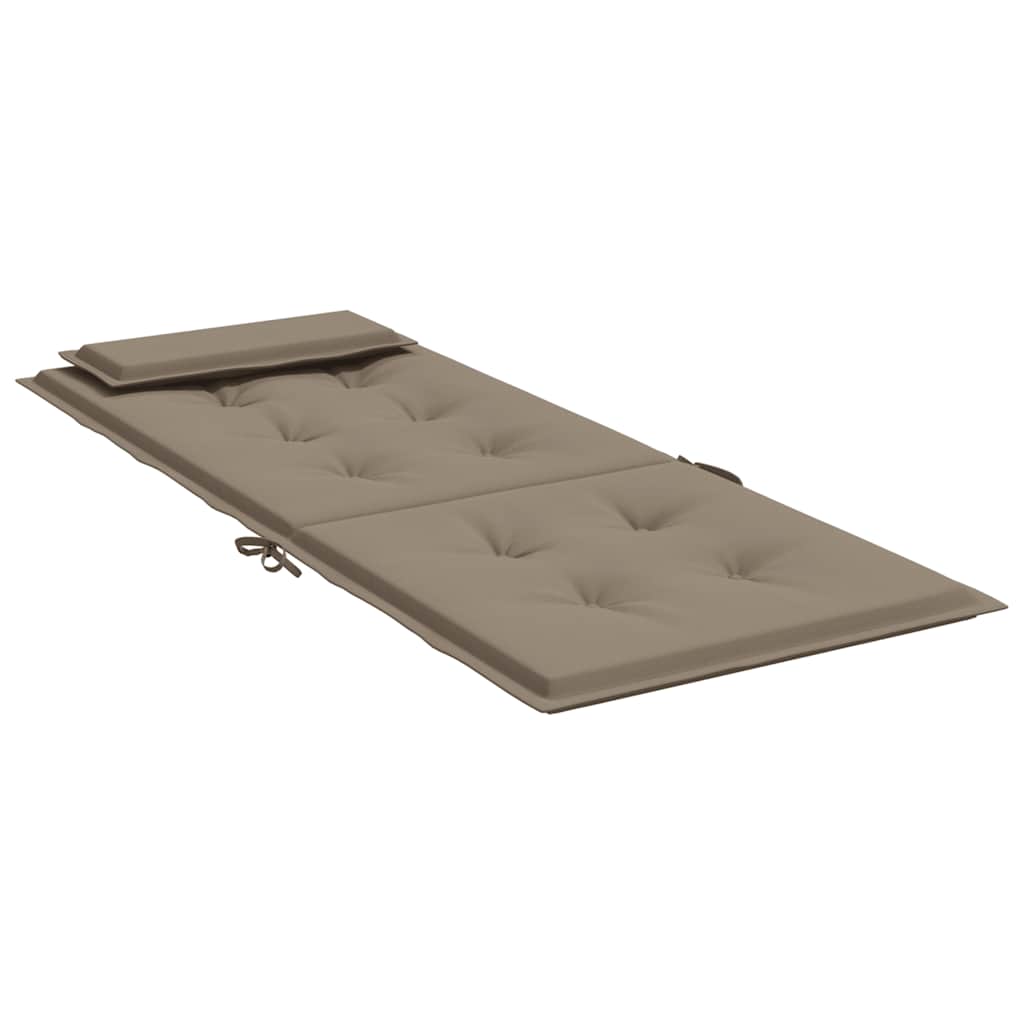 Stoelkussens 2 st hoge rug oxford stof taupe is nu te koop bij PeponiXL, paradijselijk wonen!
