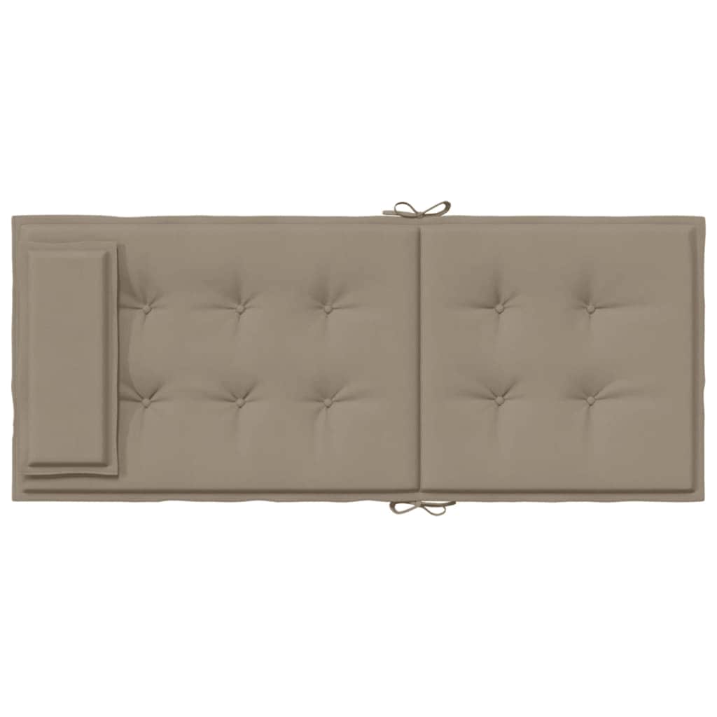 Stoelkussens 2 st hoge rug oxford stof taupe is nu te koop bij PeponiXL, paradijselijk wonen!