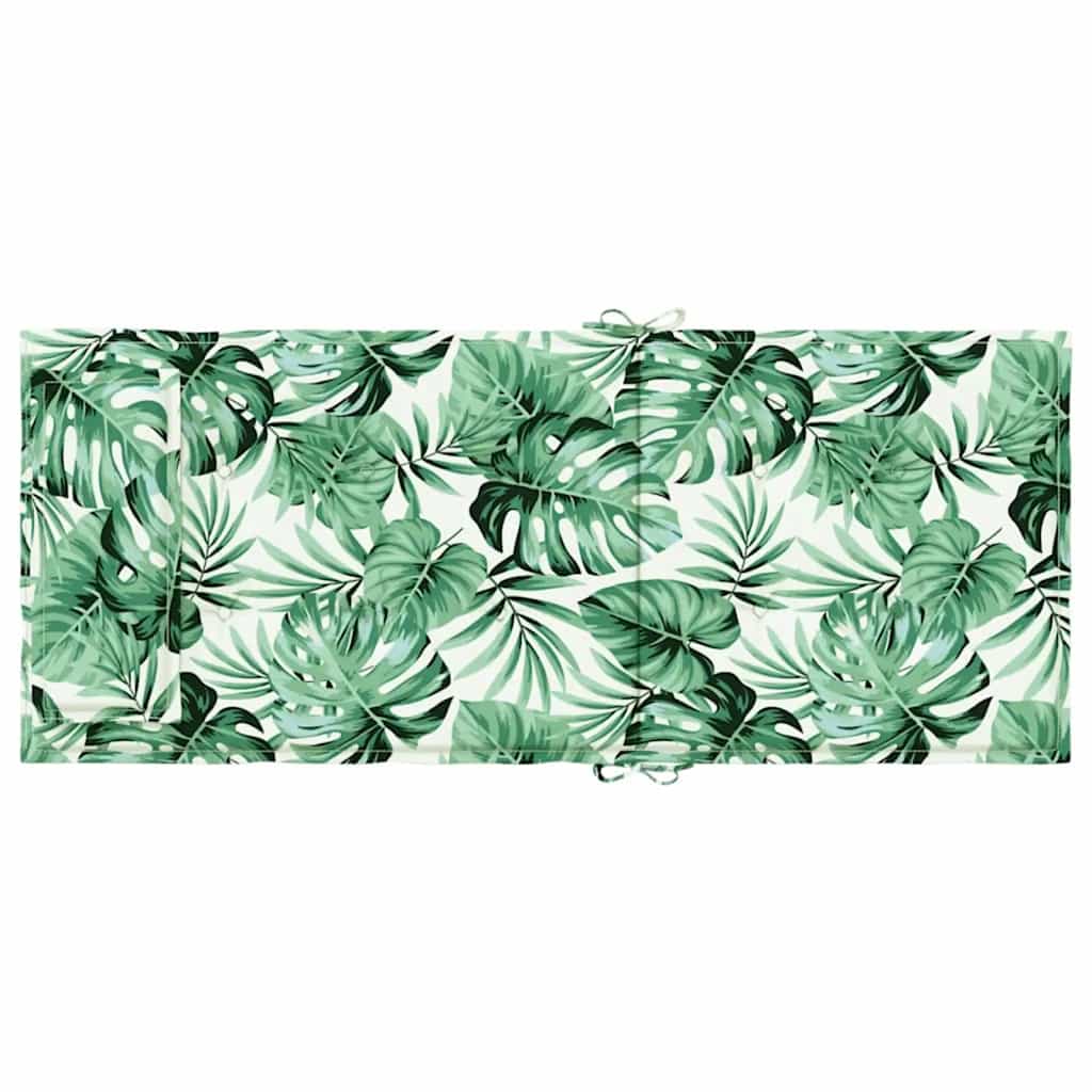 Stoelkussens 2 st hoge rug bladpatroon oxford stof is nu te koop bij PeponiXL, paradijselijk wonen!