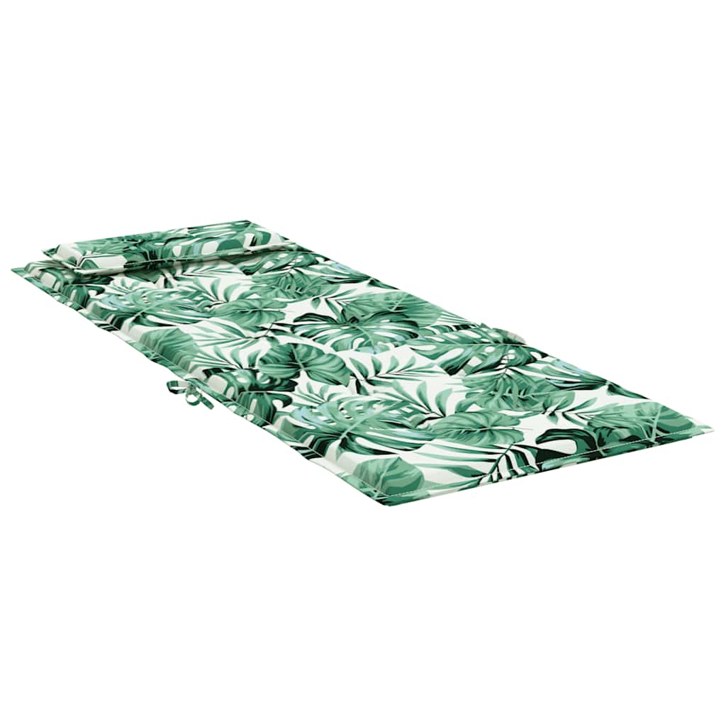 Stoelkussens 4 st hoge rug bladpatroon oxford stof is nu te koop bij PeponiXL, paradijselijk wonen!