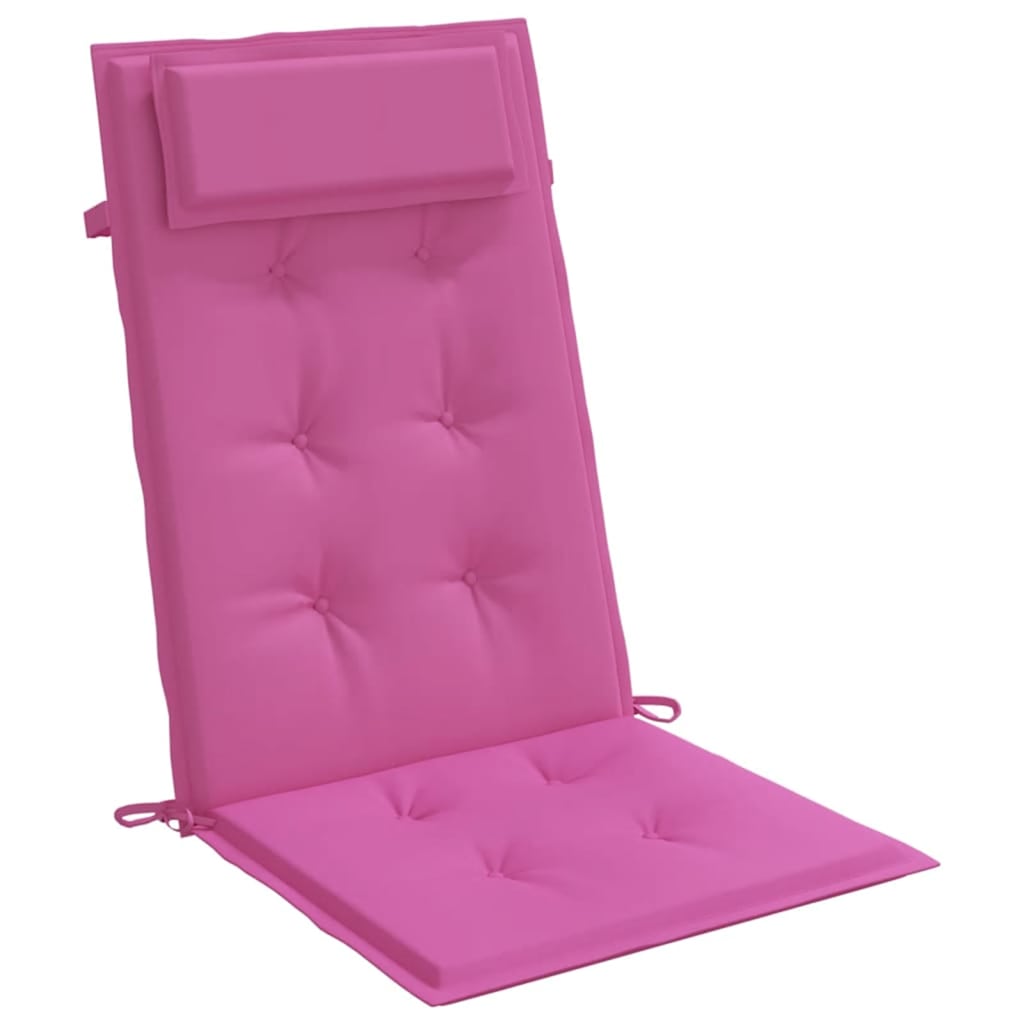 Stoelkussens 4 st hoge rug oxford stof roze is nu te koop bij PeponiXL, paradijselijk wonen!