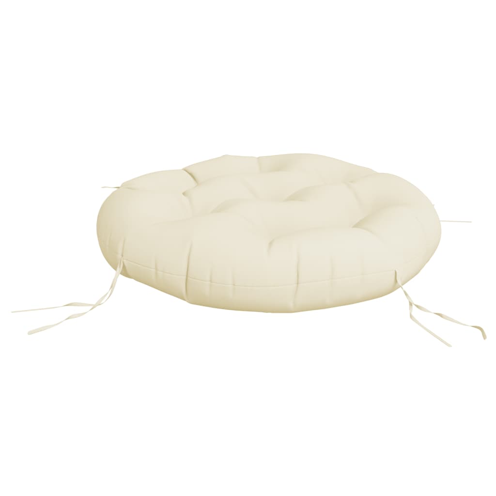 Zitkussen rond Ø 60x11 cm oxford stof crèmekleurig is nu te koop bij PeponiXL, paradijselijk wonen!