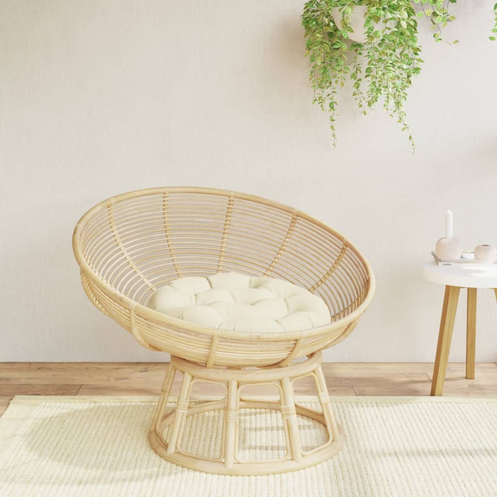 Zitkussen rond Ø 60x11 cm oxford stof crèmekleurig is nu te koop bij PeponiXL, paradijselijk wonen!