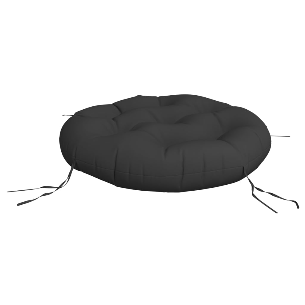 Zitkussen rond Ø 60x11 cm oxford stof zwart is nu te koop bij PeponiXL, paradijselijk wonen!