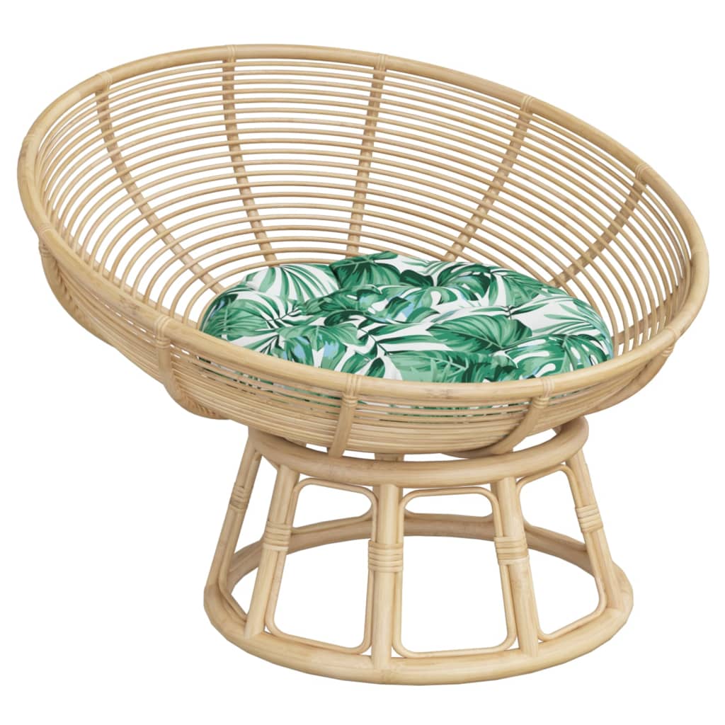 Zitkussen rond bladpatroon Ø 60x11 cm oxford stof is nu te koop bij PeponiXL, paradijselijk wonen!