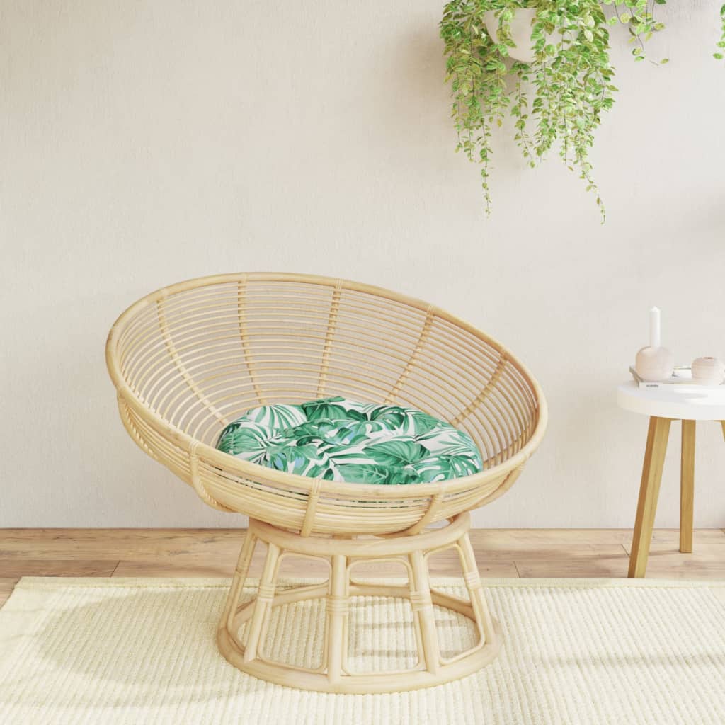 Zitkussen rond bladpatroon Ø 60x11 cm oxford stof is nu te koop bij PeponiXL, paradijselijk wonen!