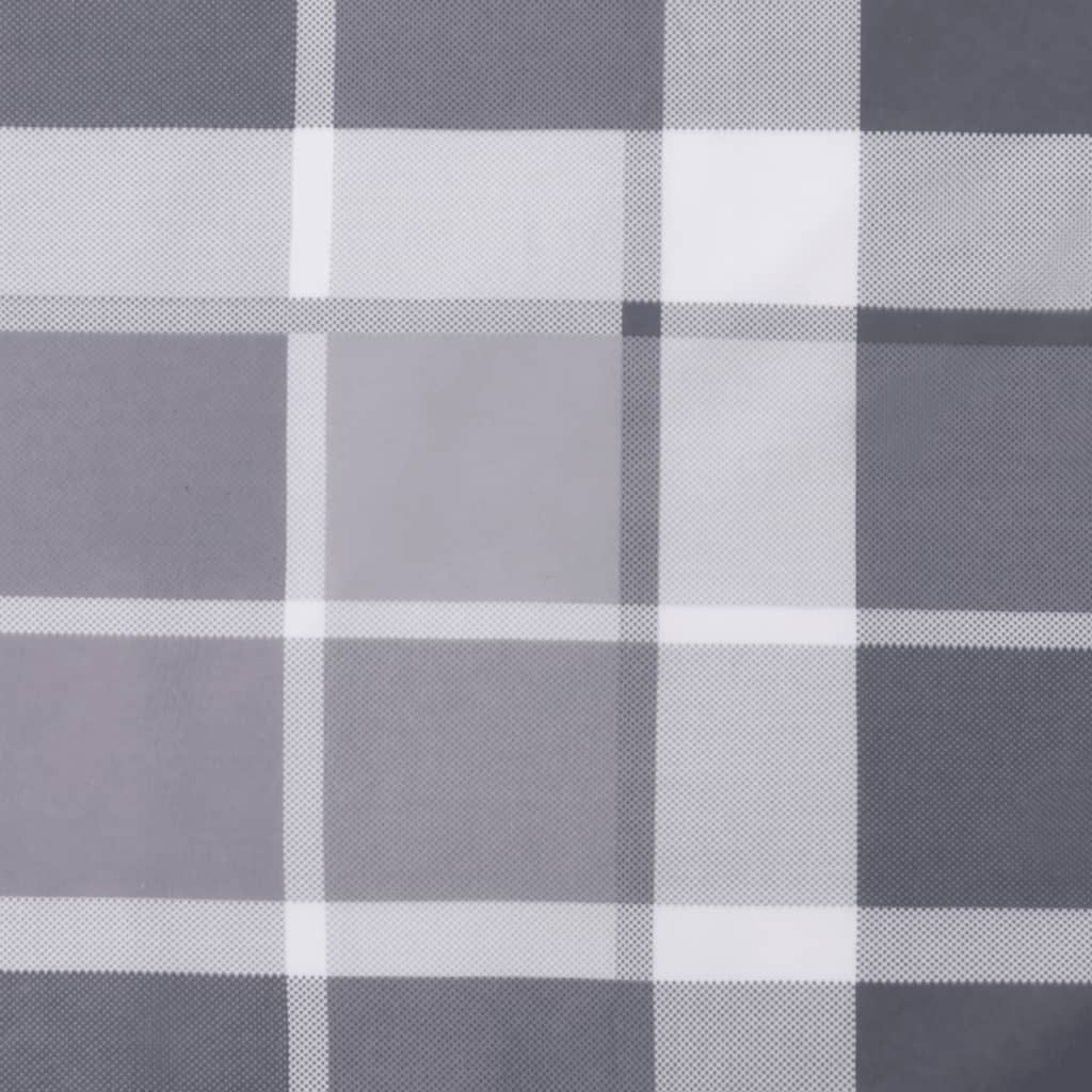 Zitkussen rond ruitpatroon Ø 60x11 cm oxford stof grijs is nu te koop bij PeponiXL, paradijselijk wonen!