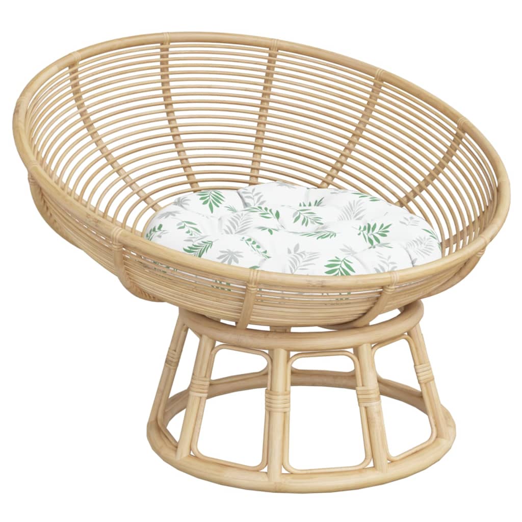 Zitkussen rond bladpatroon Ø 60x11 cm oxford stof is nu te koop bij PeponiXL, paradijselijk wonen!