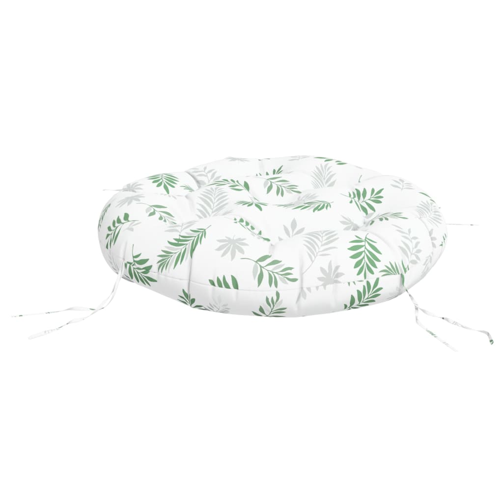 Zitkussen rond bladpatroon Ø 60x11 cm oxford stof is nu te koop bij PeponiXL, paradijselijk wonen!