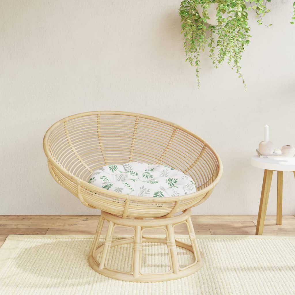 Zitkussen rond bladpatroon Ø 60x11 cm oxford stof is nu te koop bij PeponiXL, paradijselijk wonen!
