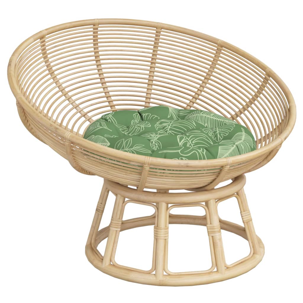 Zitkussen rond bladpatroon Ø 60x11 cm oxford stof is nu te koop bij PeponiXL, paradijselijk wonen!