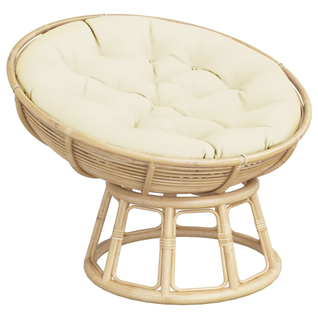 Zitkussen rond Ø 100x11 cm oxford stof crèmekleurig is nu te koop bij PeponiXL, paradijselijk wonen!