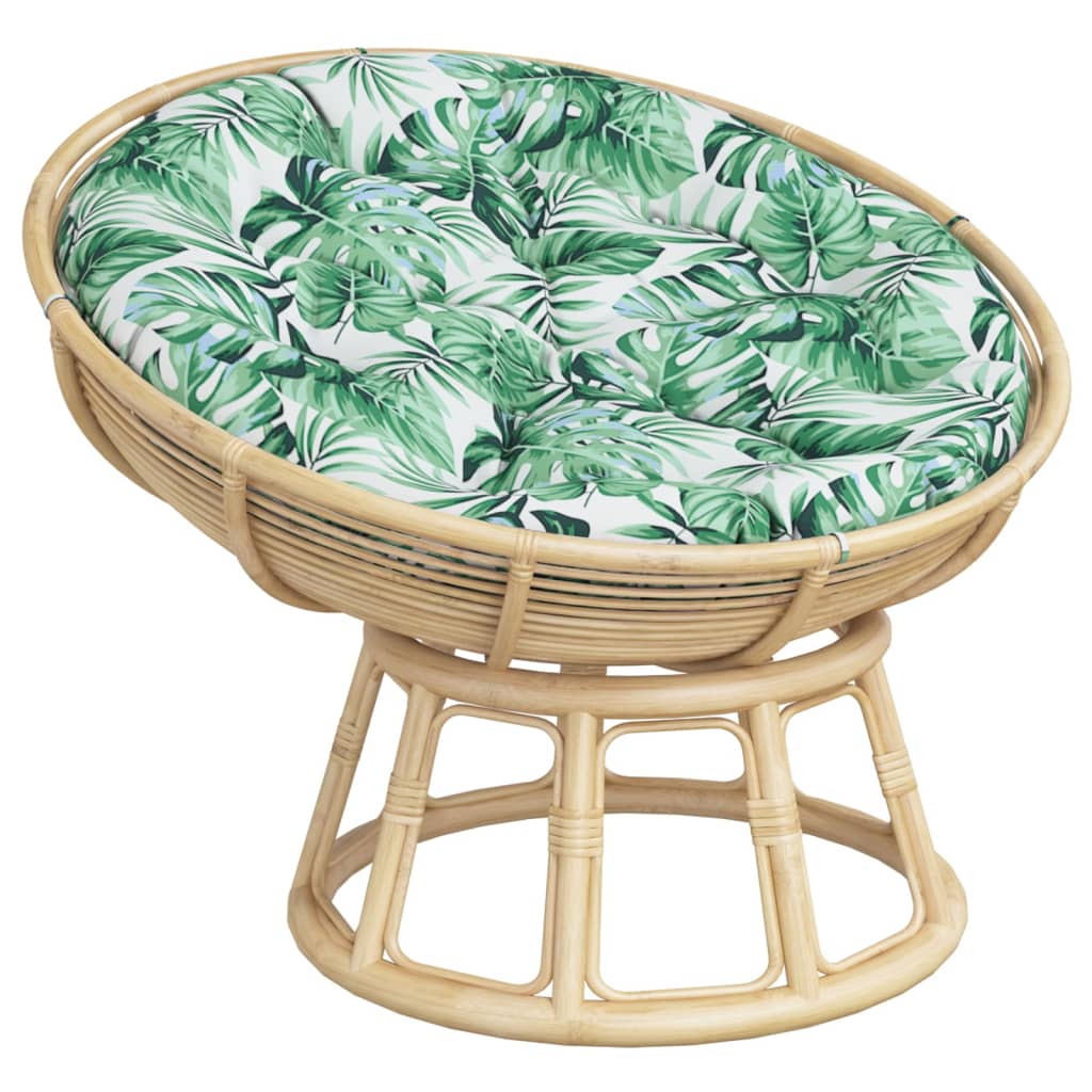 Zitkussen rond bladpatroon Ø 100x11 cm oxford stof is nu te koop bij PeponiXL, paradijselijk wonen!