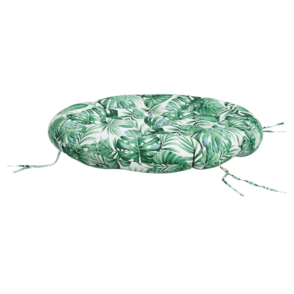 Zitkussen rond bladpatroon Ø 100x11 cm oxford stof is nu te koop bij PeponiXL, paradijselijk wonen!
