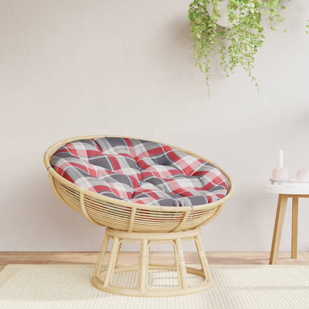 Zitkussen rond ruitpatroon Ø 100x11 cm oxford stof rood is nu te koop bij PeponiXL, paradijselijk wonen!