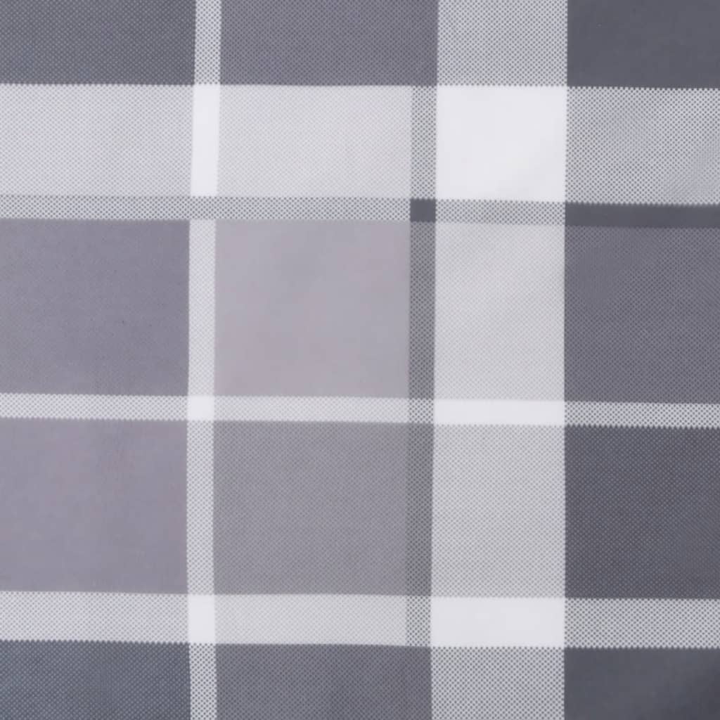 Zitkussen rond ruitpatroon Ø 100x11 cm oxford stof grijs is nu te koop bij PeponiXL, paradijselijk wonen!