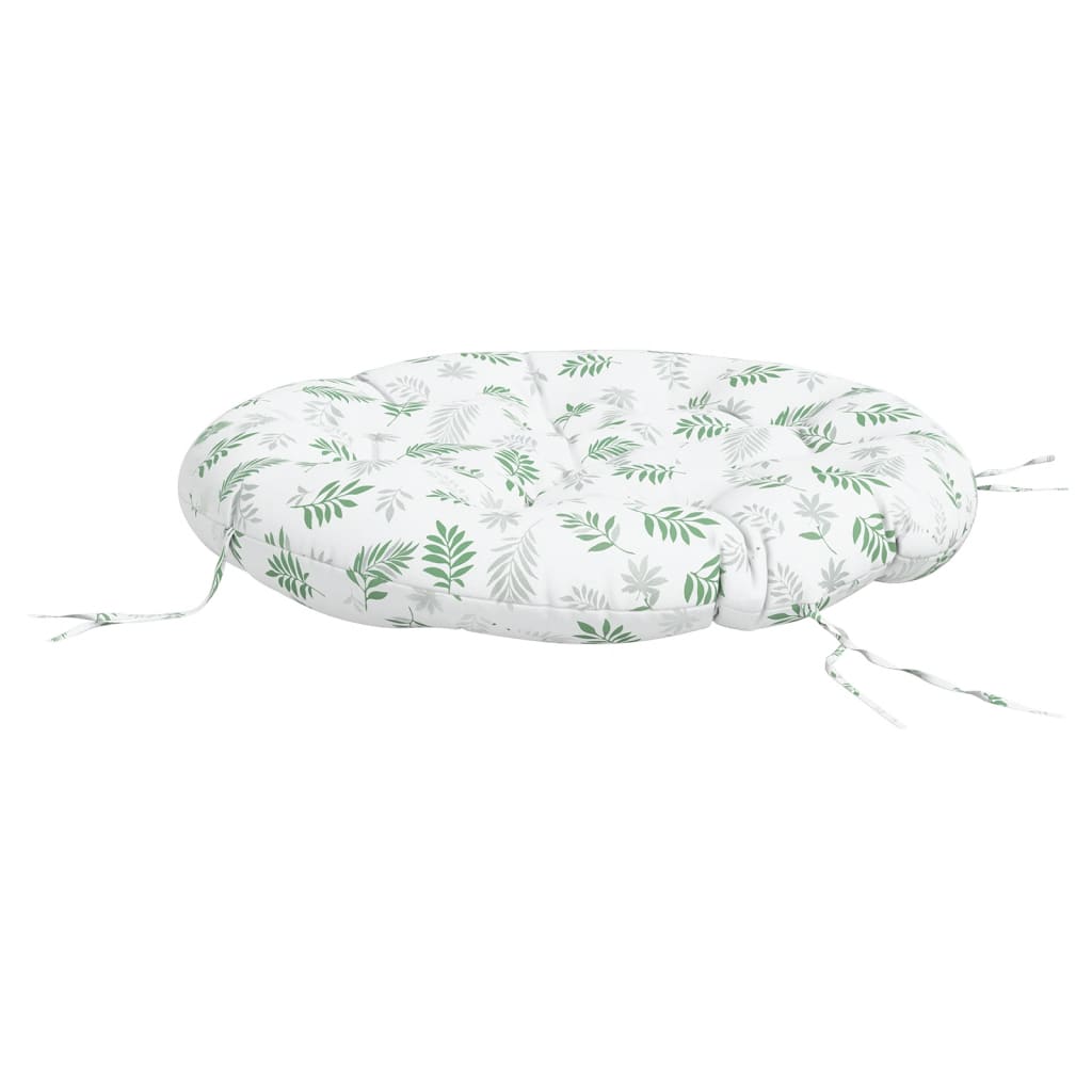 Zitkussen rond bladpatroon Ø 100x11 cm oxford stof is nu te koop bij PeponiXL, paradijselijk wonen!