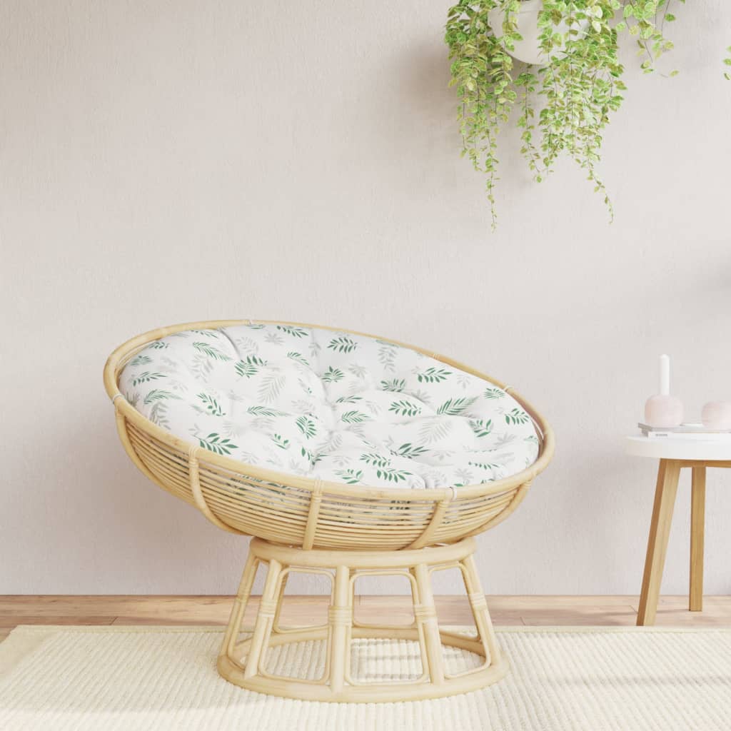 Zitkussen rond bladpatroon Ø 100x11 cm oxford stof is nu te koop bij PeponiXL, paradijselijk wonen!
