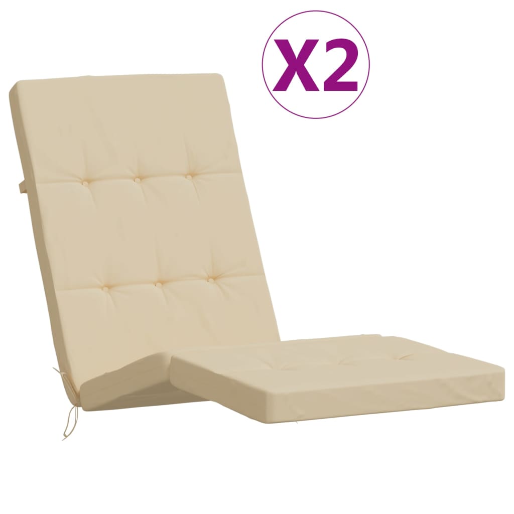 Terrasstoelkussens 2 st oxford stof beige is nu te koop bij PeponiXL, paradijselijk wonen!