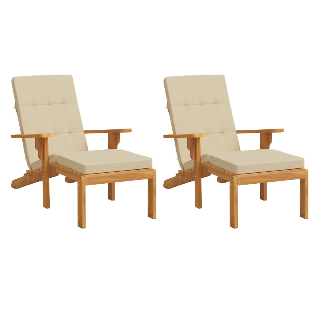 Terrasstoelkussens 2 st oxford stof beige is nu te koop bij PeponiXL, paradijselijk wonen!