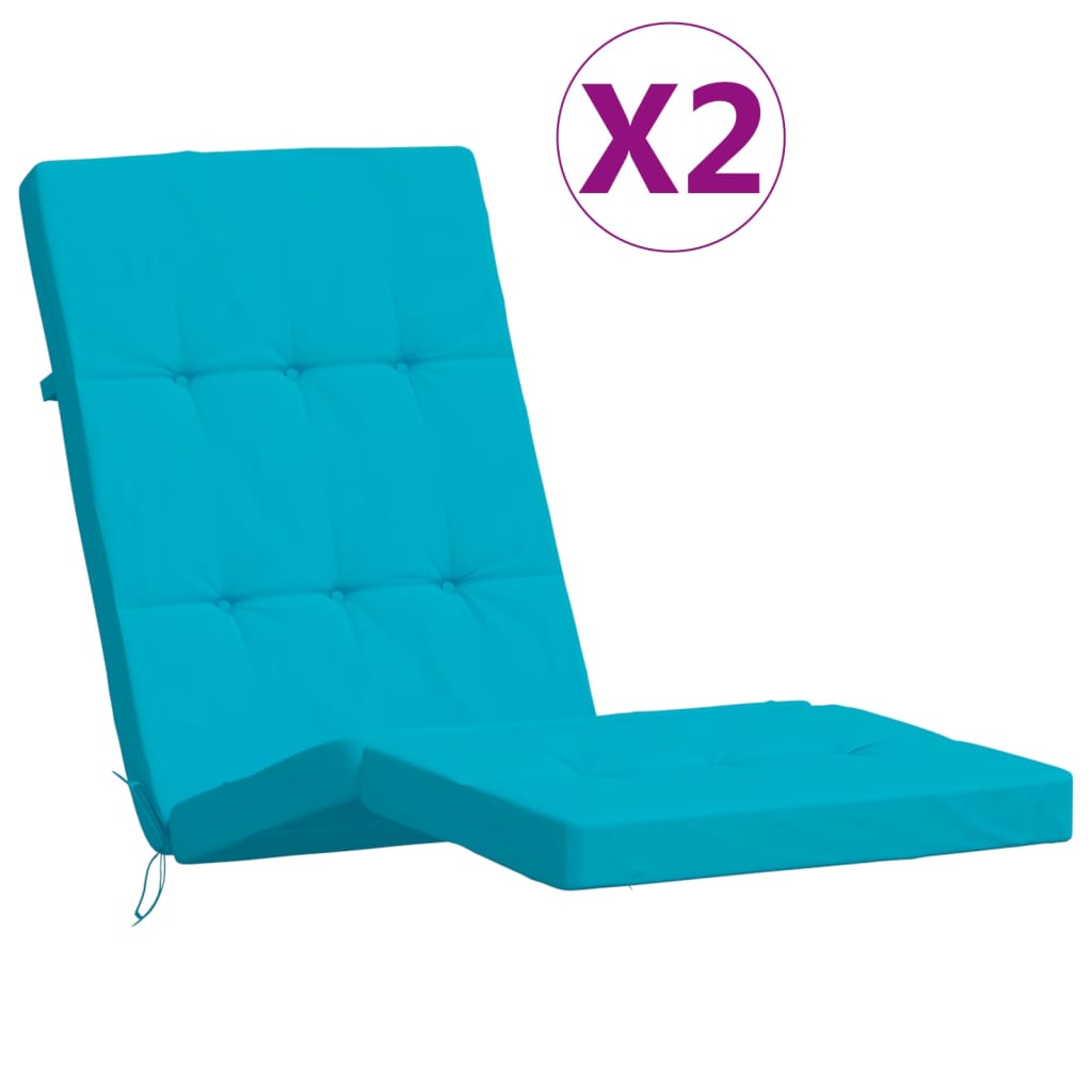 Terrasstoelkussens 2 st oxford stof turquoise is nu te koop bij PeponiXL, paradijselijk wonen!