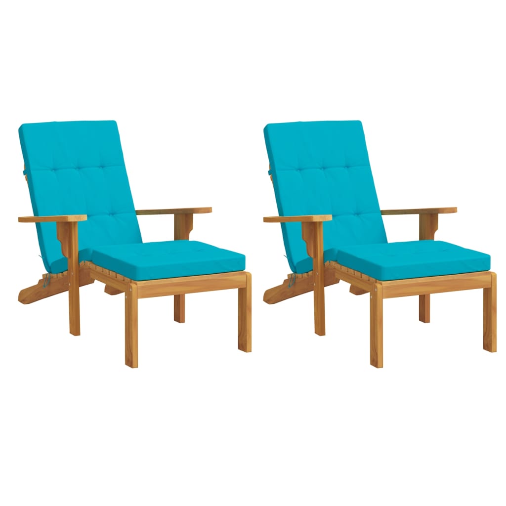 Terrasstoelkussens 2 st oxford stof turquoise is nu te koop bij PeponiXL, paradijselijk wonen!