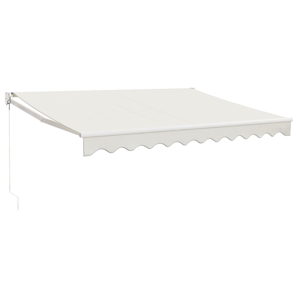 Luifel uittrekbaar 3,5x2,5 m stof en aluminium crèmekleurig is nu te koop bij PeponiXL, paradijselijk wonen!