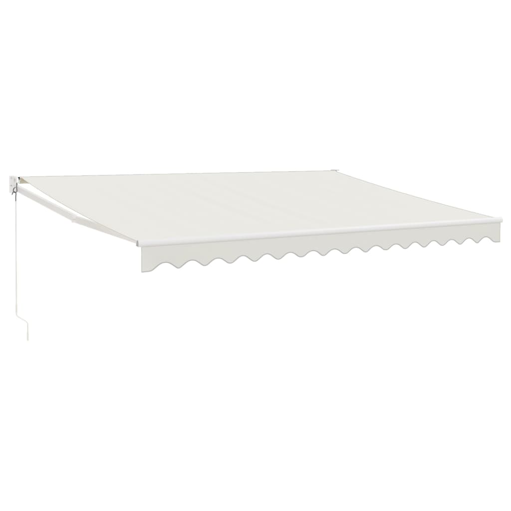 Luifel uittrekbaar 4x3 m stof en aluminium crèmekleurig is nu te koop bij PeponiXL, paradijselijk wonen!