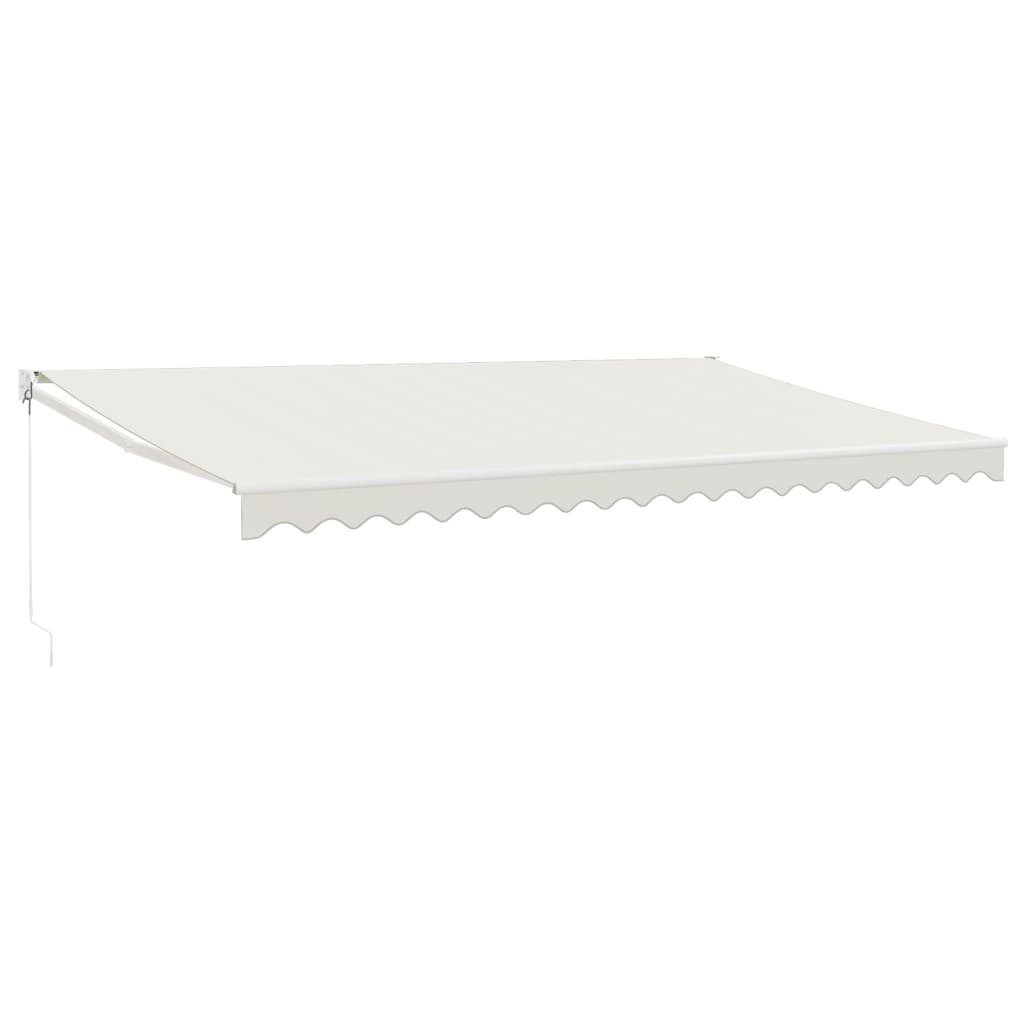 Luifel uittrekbaar 5x3 m stof en aluminium crèmekleurig is nu te koop bij PeponiXL, paradijselijk wonen!