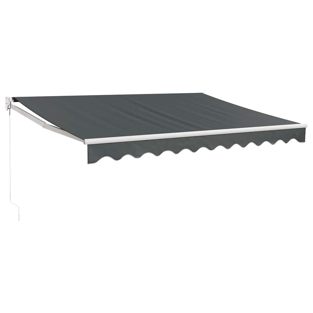 Luifel uittrekbaar 3,5x2,5 m stof en aluminium antracietkleurig is nu te koop bij PeponiXL, paradijselijk wonen!