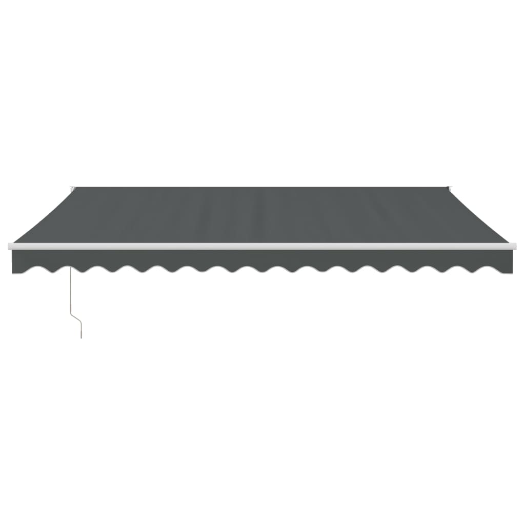 Luifel uittrekbaar 4x3 m stof en aluminium antracietkleurig is nu te koop bij PeponiXL, paradijselijk wonen!