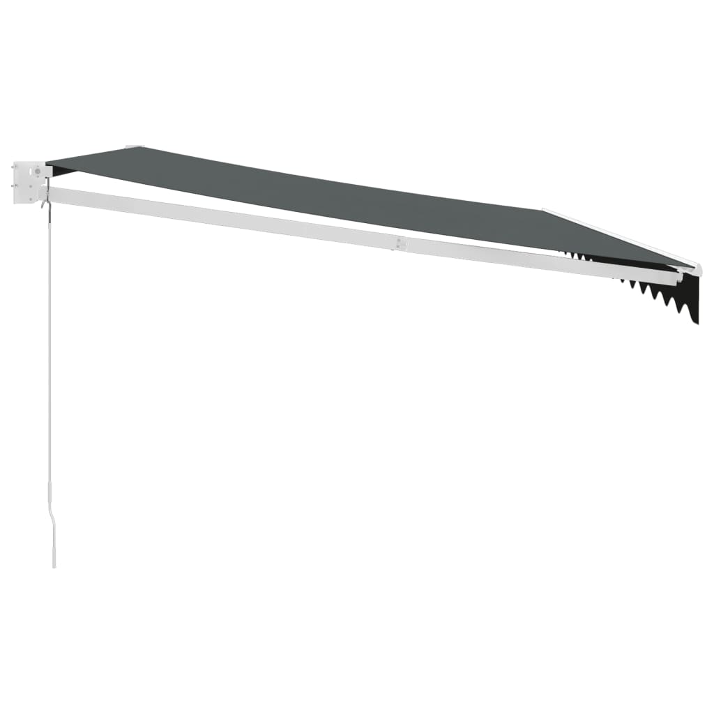 Luifel uittrekbaar 4x3 m stof en aluminium antracietkleurig is nu te koop bij PeponiXL, paradijselijk wonen!