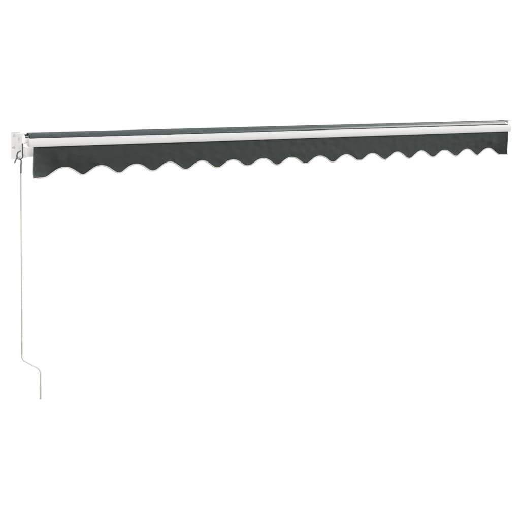 Luifel uittrekbaar 4x3 m stof en aluminium antracietkleurig is nu te koop bij PeponiXL, paradijselijk wonen!