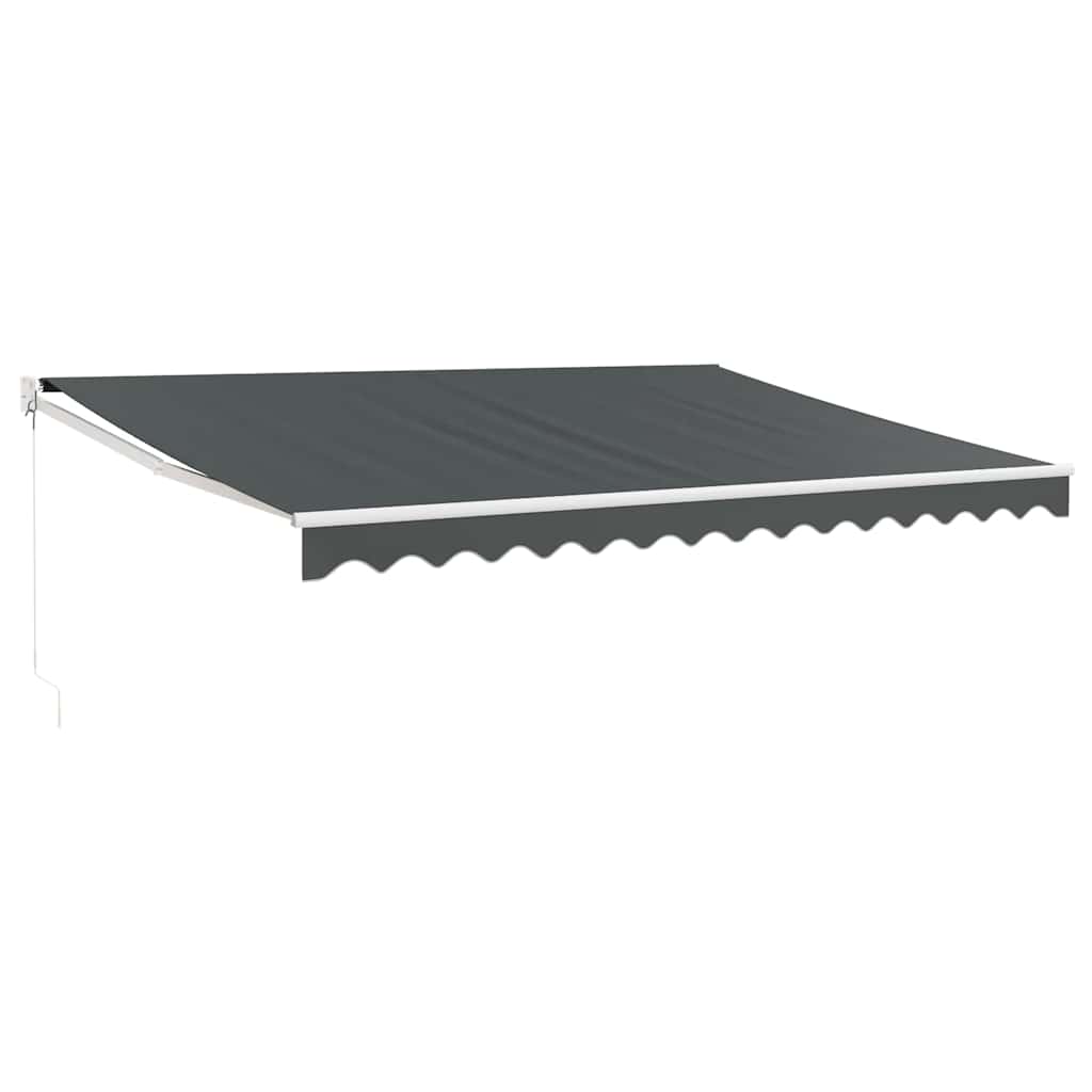 Luifel uittrekbaar 4,5x3 m stof en aluminium antracietkleurig is nu te koop bij PeponiXL, paradijselijk wonen!