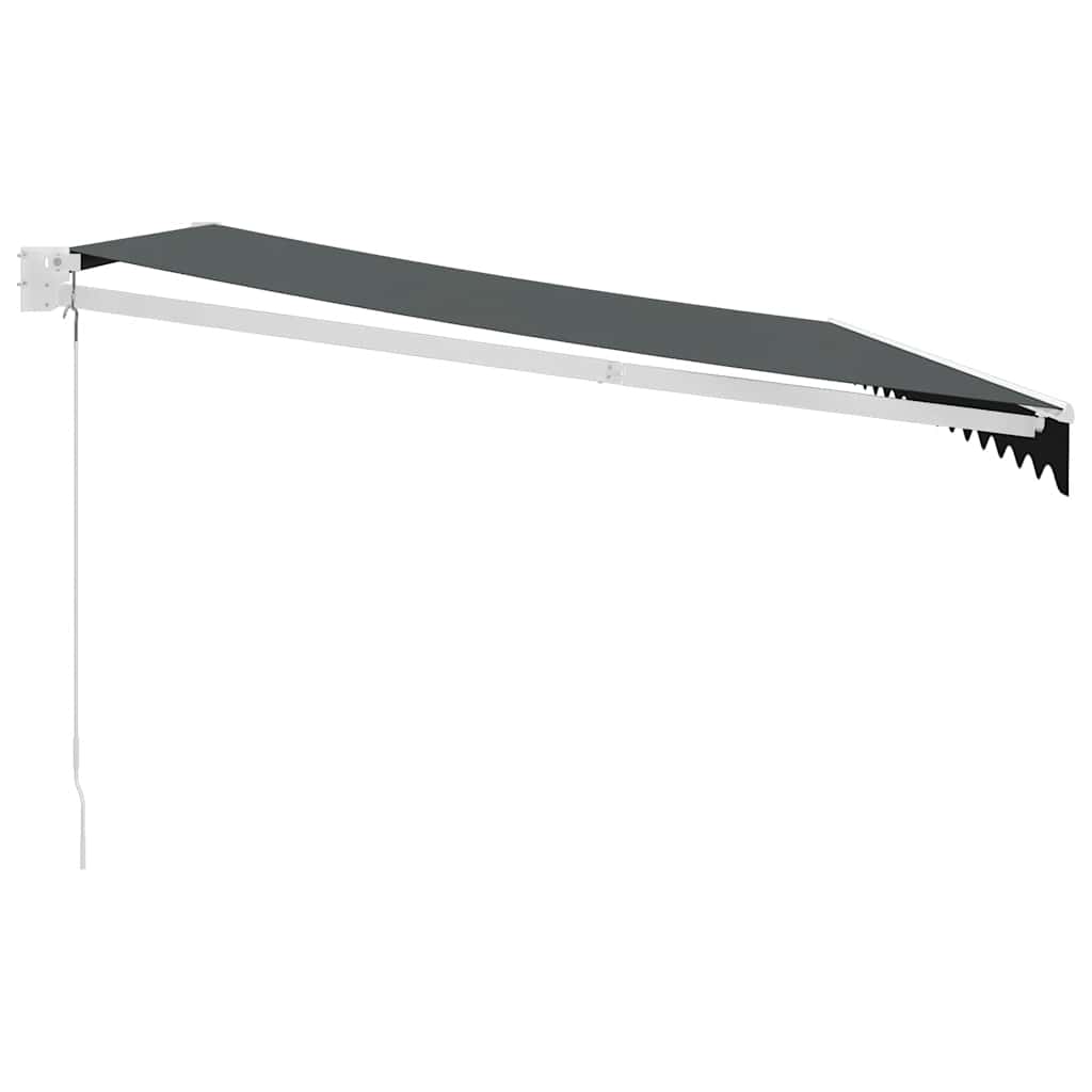 Luifel uittrekbaar 4,5x3 m stof en aluminium antracietkleurig is nu te koop bij PeponiXL, paradijselijk wonen!