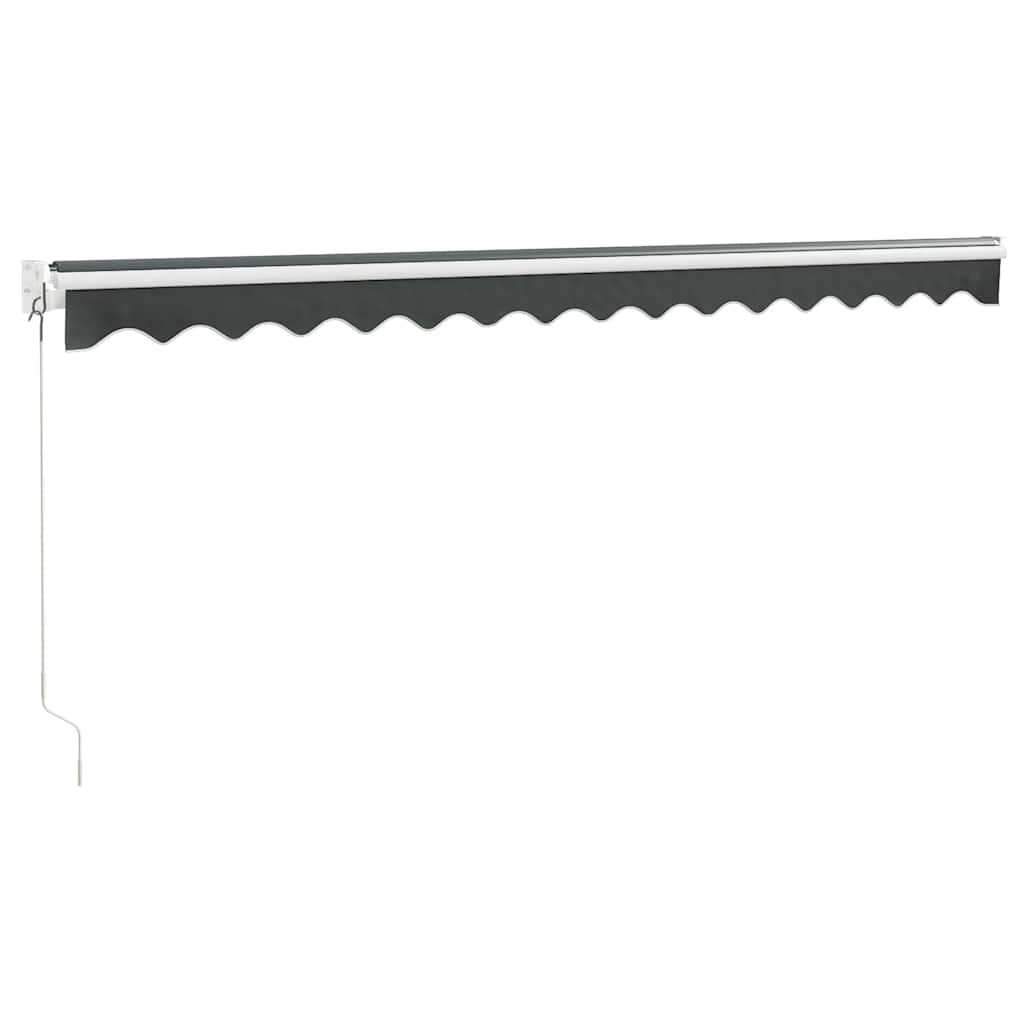 Luifel uittrekbaar 4,5x3 m stof en aluminium antracietkleurig is nu te koop bij PeponiXL, paradijselijk wonen!