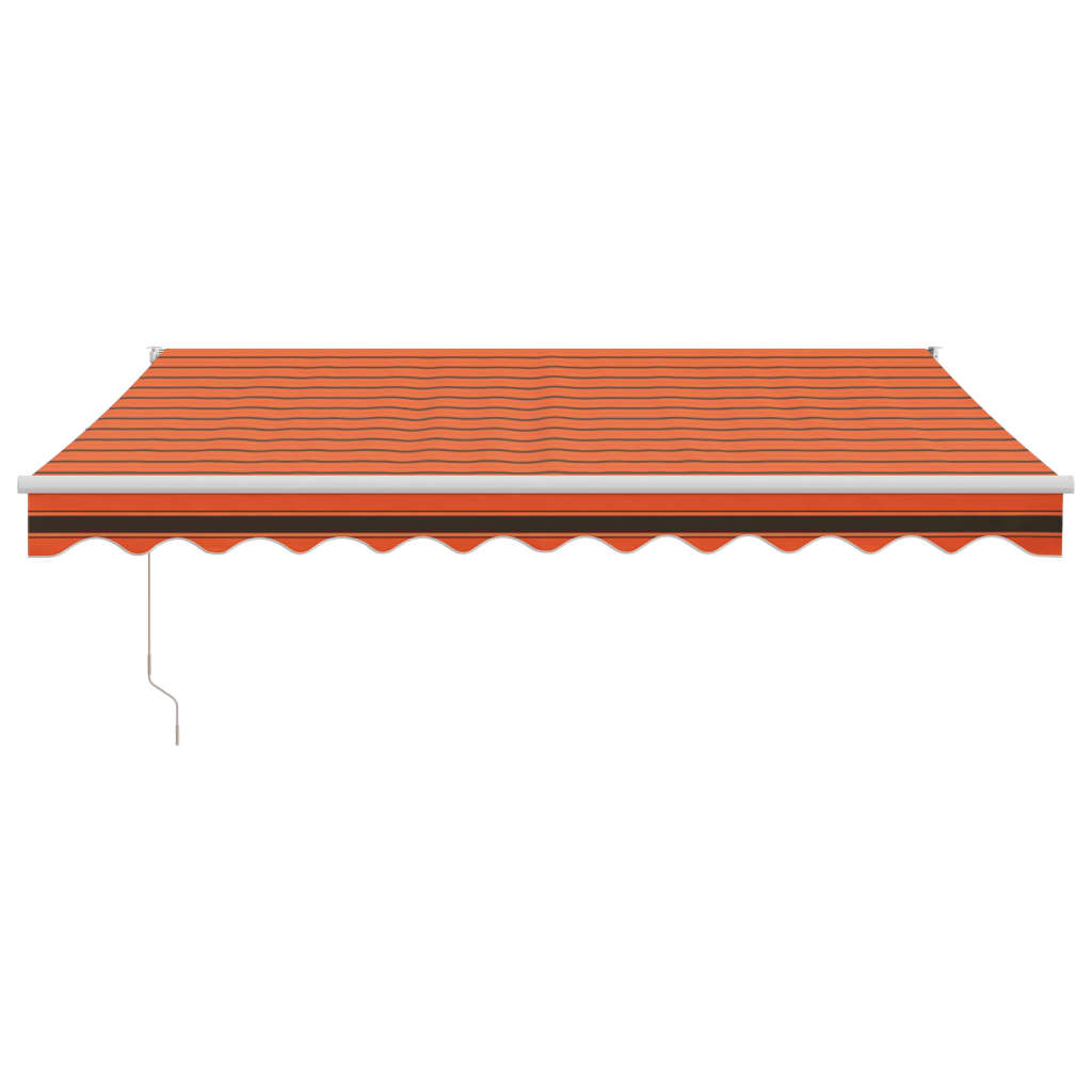Luifel uittrekbaar 3,5x2,5 m stof en aluminium oranje en bruin is nu te koop bij PeponiXL, paradijselijk wonen!