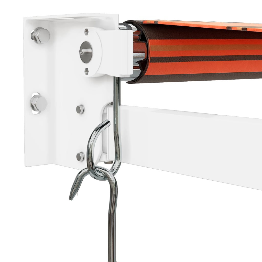 Luifel uittrekbaar 3,5x2,5 m stof en aluminium oranje en bruin is nu te koop bij PeponiXL, paradijselijk wonen!
