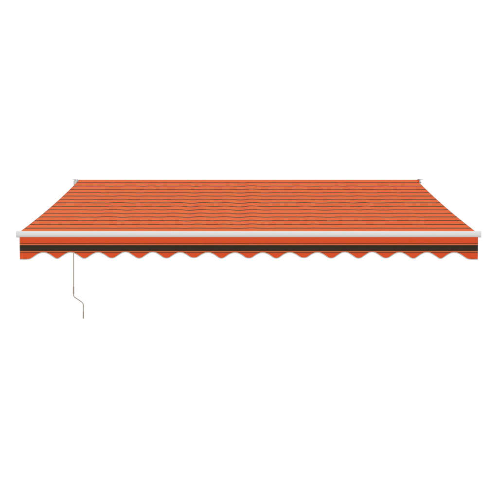 Luifel uittrekbaar 4x3 m stof en aluminium oranje en bruin is nu te koop bij PeponiXL, paradijselijk wonen!