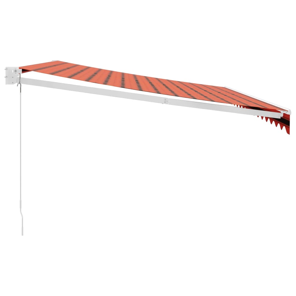 Luifel uittrekbaar 4x3 m stof en aluminium oranje en bruin is nu te koop bij PeponiXL, paradijselijk wonen!
