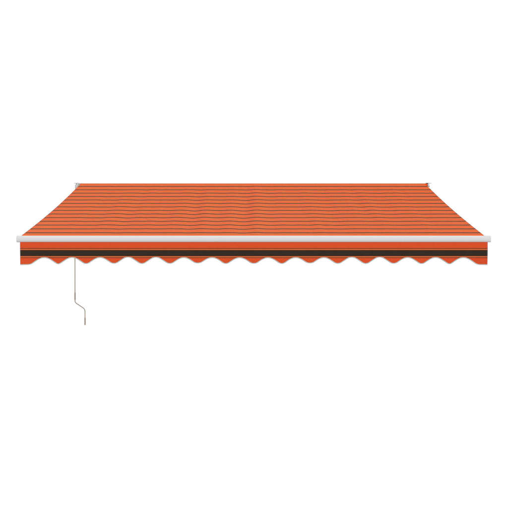 Luifel uittrekbaar 4,5x3 m stof en aluminium oranje en bruin is nu te koop bij PeponiXL, paradijselijk wonen!
