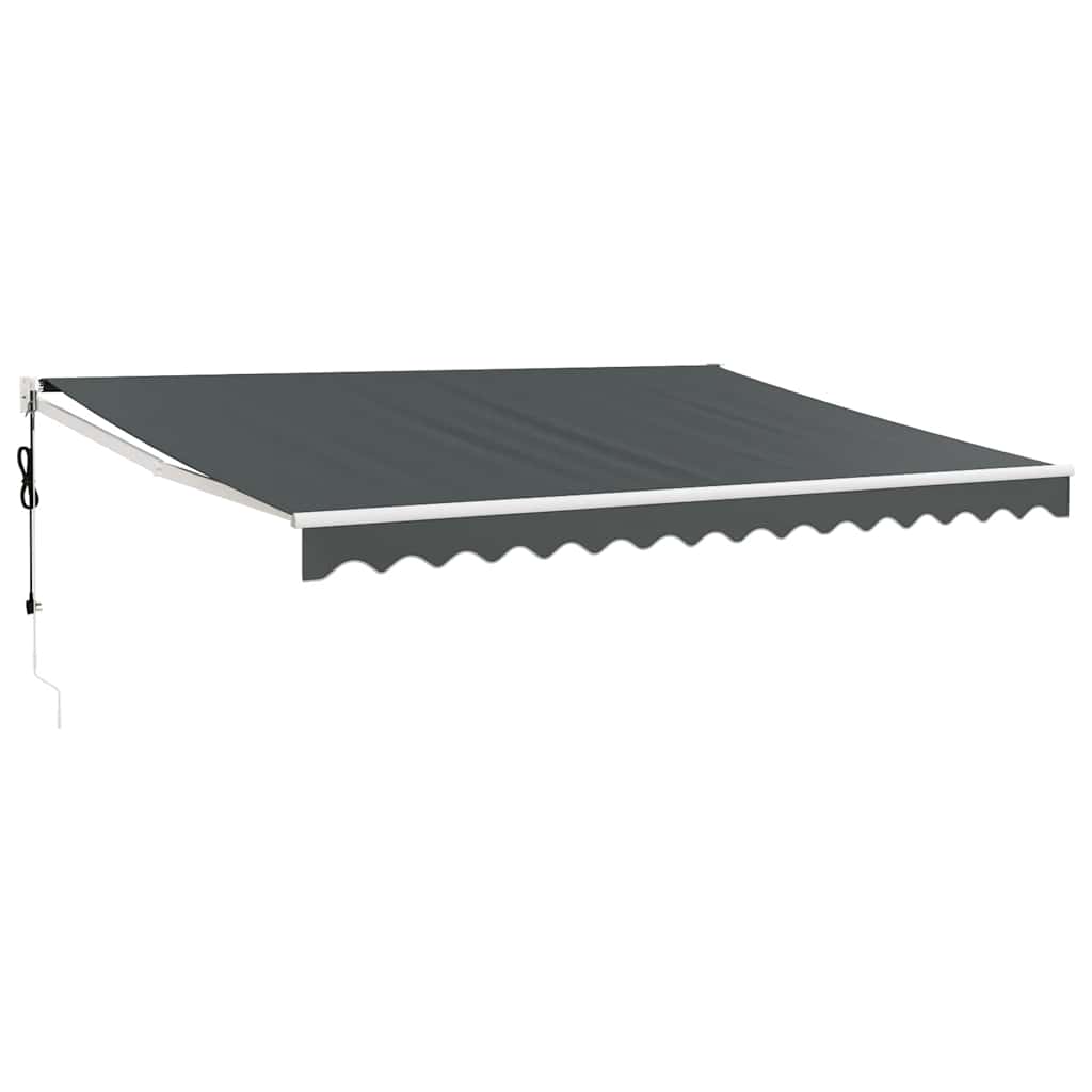 Luifel automatisch uitschuifbaar 4,5x3 m antracietkleurig is nu te koop bij PeponiXL, paradijselijk wonen!