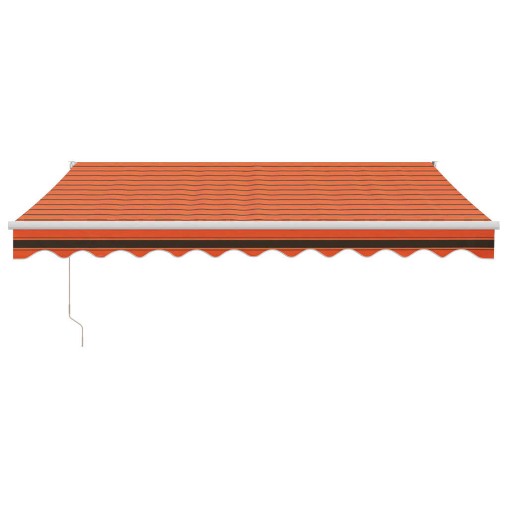 Luifel automatisch uitschuifbaar 3x2,5 m oranje en bruin is nu te koop bij PeponiXL, paradijselijk wonen!