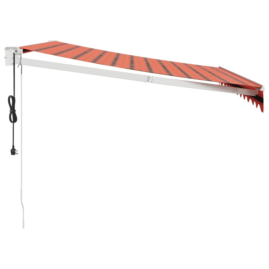 Luifel automatisch uitschuifbaar 3x2,5 m oranje en bruin is nu te koop bij PeponiXL, paradijselijk wonen!